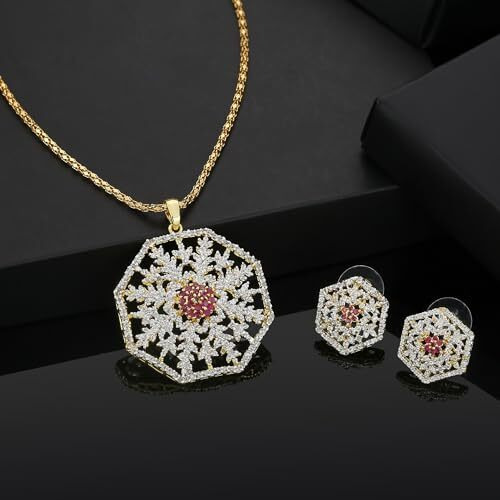 Estele Trendy and Fancy Fashion Jewellery Design Necklace Set for Women