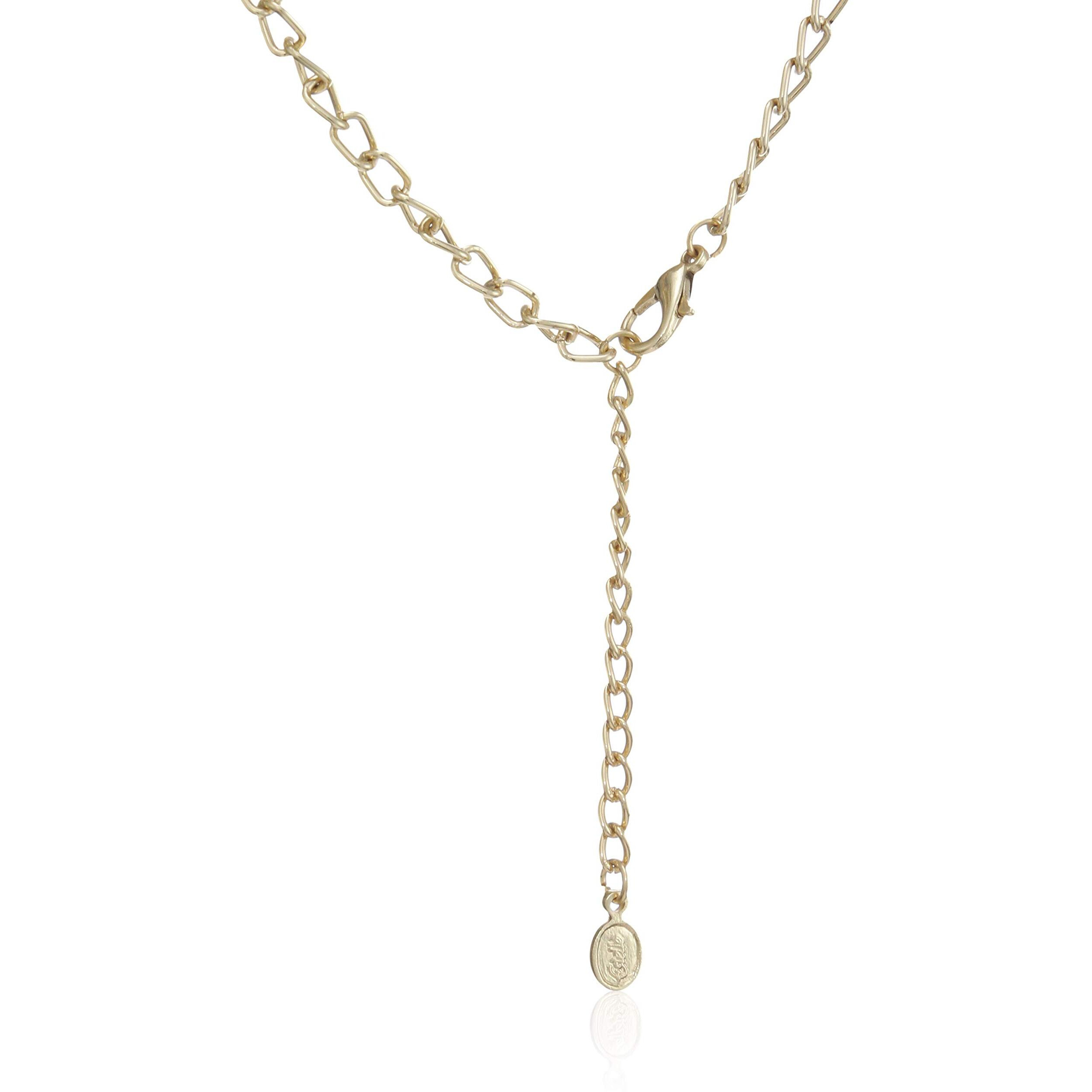 Estele 24Kt Gold Plated Alloy Kundan Necklace Set with Earrings for Women