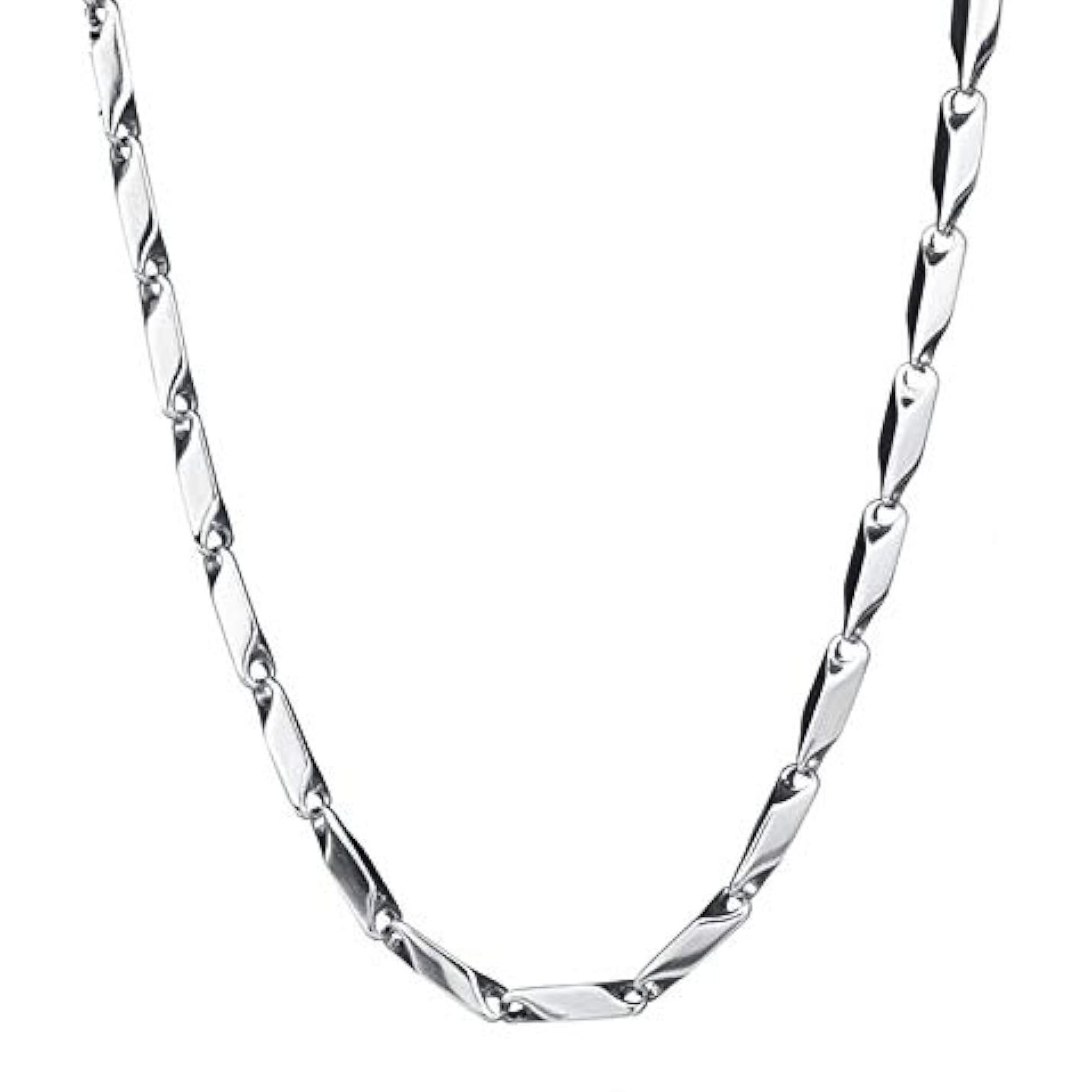 Yellow Chimes Chain for Men and Boys Silver Chain Men Rice Neck Chain for Men | Stainless Steel Chains for Men | Birthday Gift for Men & Boys Anniversary Gift for Husband