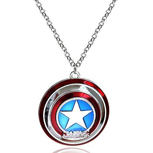 Yellow Chimes Pendant for Men Men Pendant Captain America Marvel Avengers Hero Hollywood Style Chain Pendant for Boys and Men.