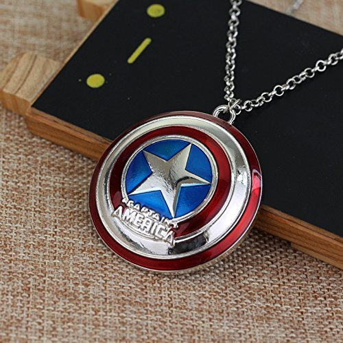 Yellow Chimes Pendant for Men Men Pendant Captain America Marvel Avengers Hero Hollywood Style Chain Pendant for Boys and Men.