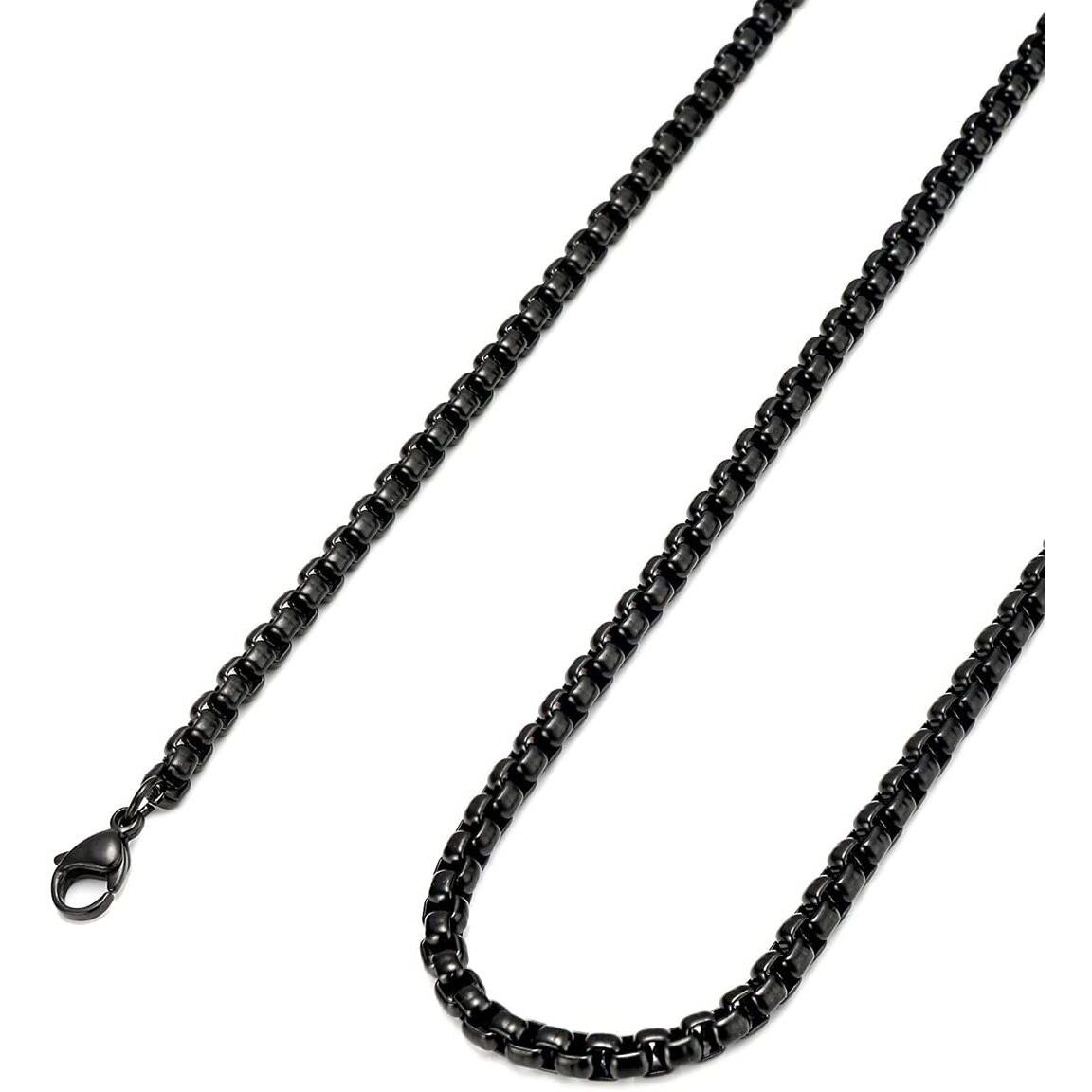 Yellow Chimes Chain for Men and Boys Black Neck Chain for Men | Stainless Steel Chains for Men | Birthday Gift for Men and Boys Anniversary Gift for Husband