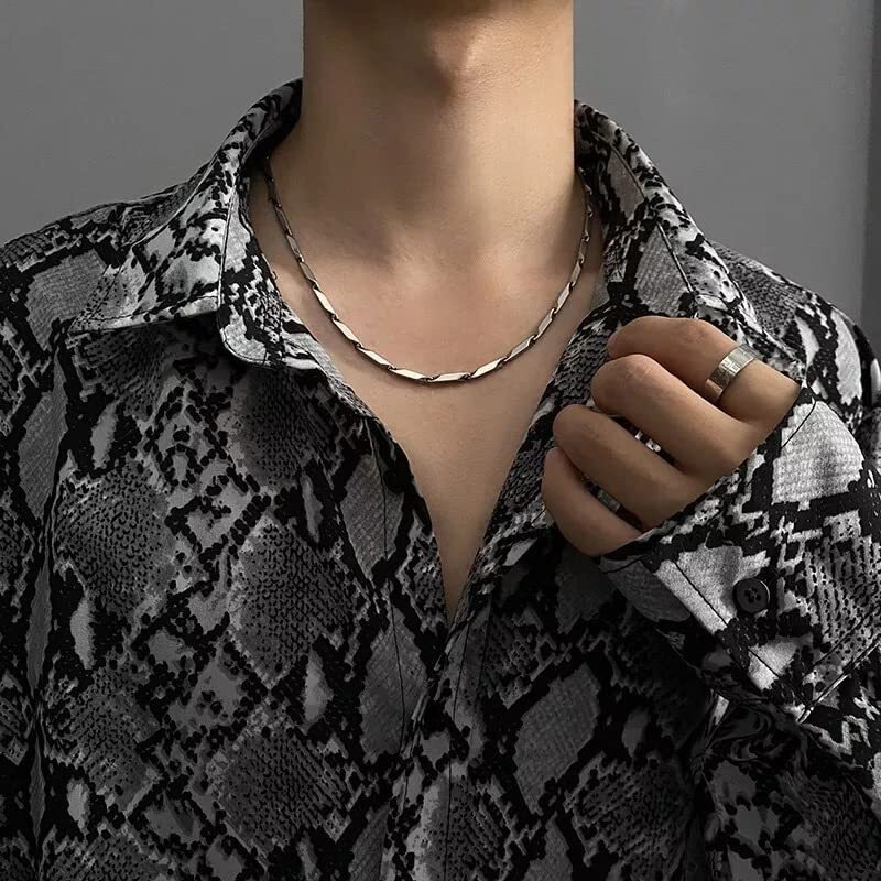 THE MEN THING RICE CHAIN - Pure Stainless Steel 24inch - European Trending Style - Necklace for Men & Boy