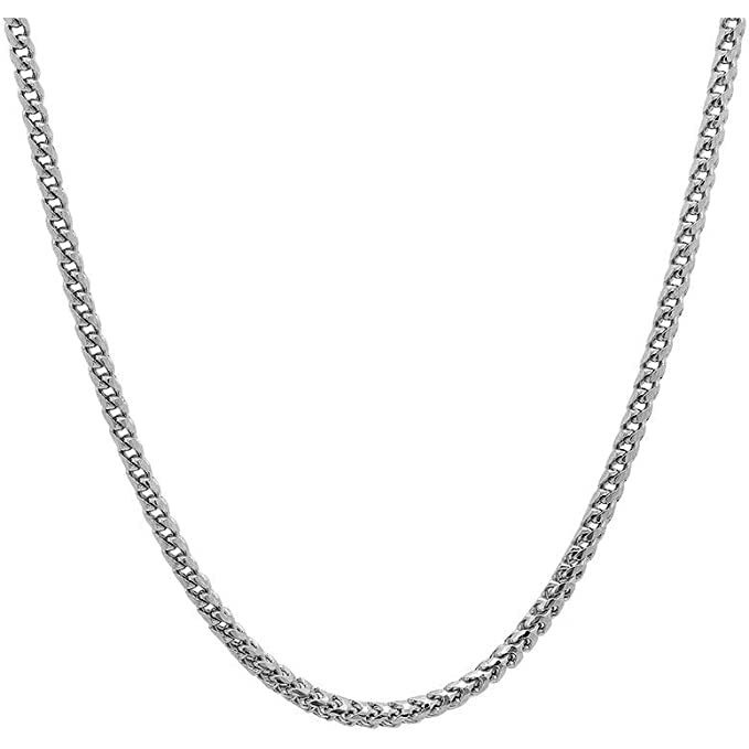 THE MEN THING Chain for Men - 6mm Cuban Curb Link Chain Silver Stainless Steel 21inch for Men & Boys