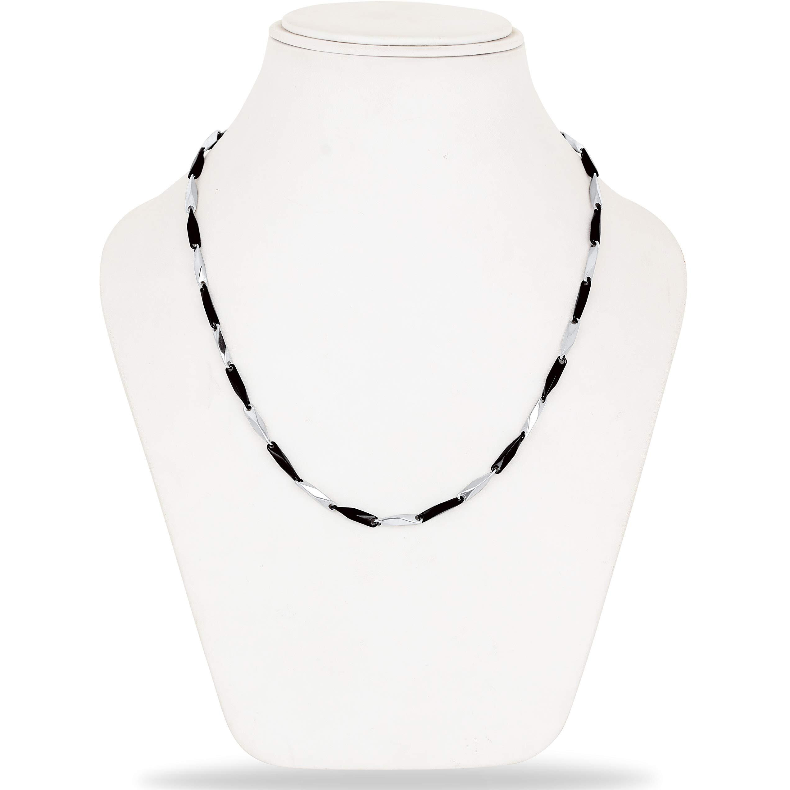 Fashion Frill Mens Double Coated Popular Stainless Steel Silver Chain For Men Boys Stylish Chains Necklaces Silver (Classic)