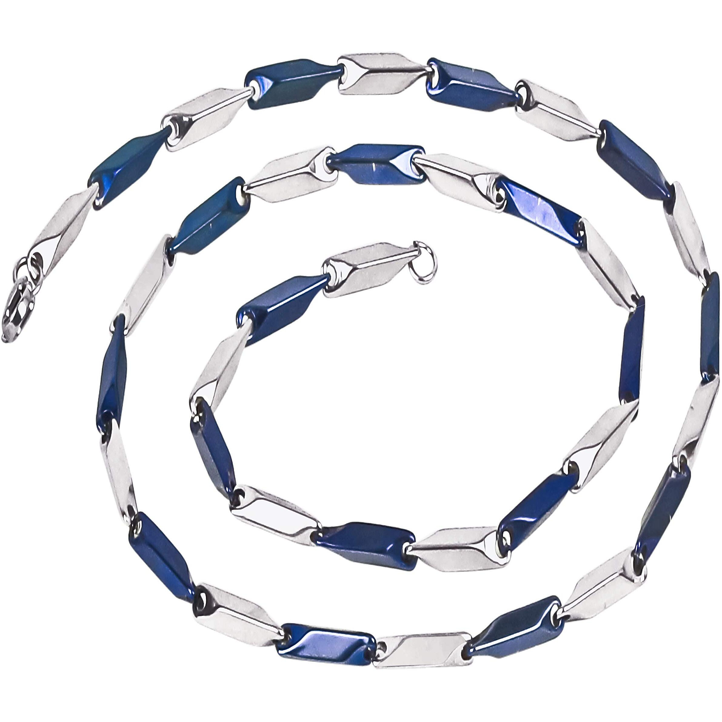 Fashion Frill Mens Double Coated Popular Stainless Steel Silver Chain For Men Boys Stylish Chains Necklaces Silver (Contemporary)