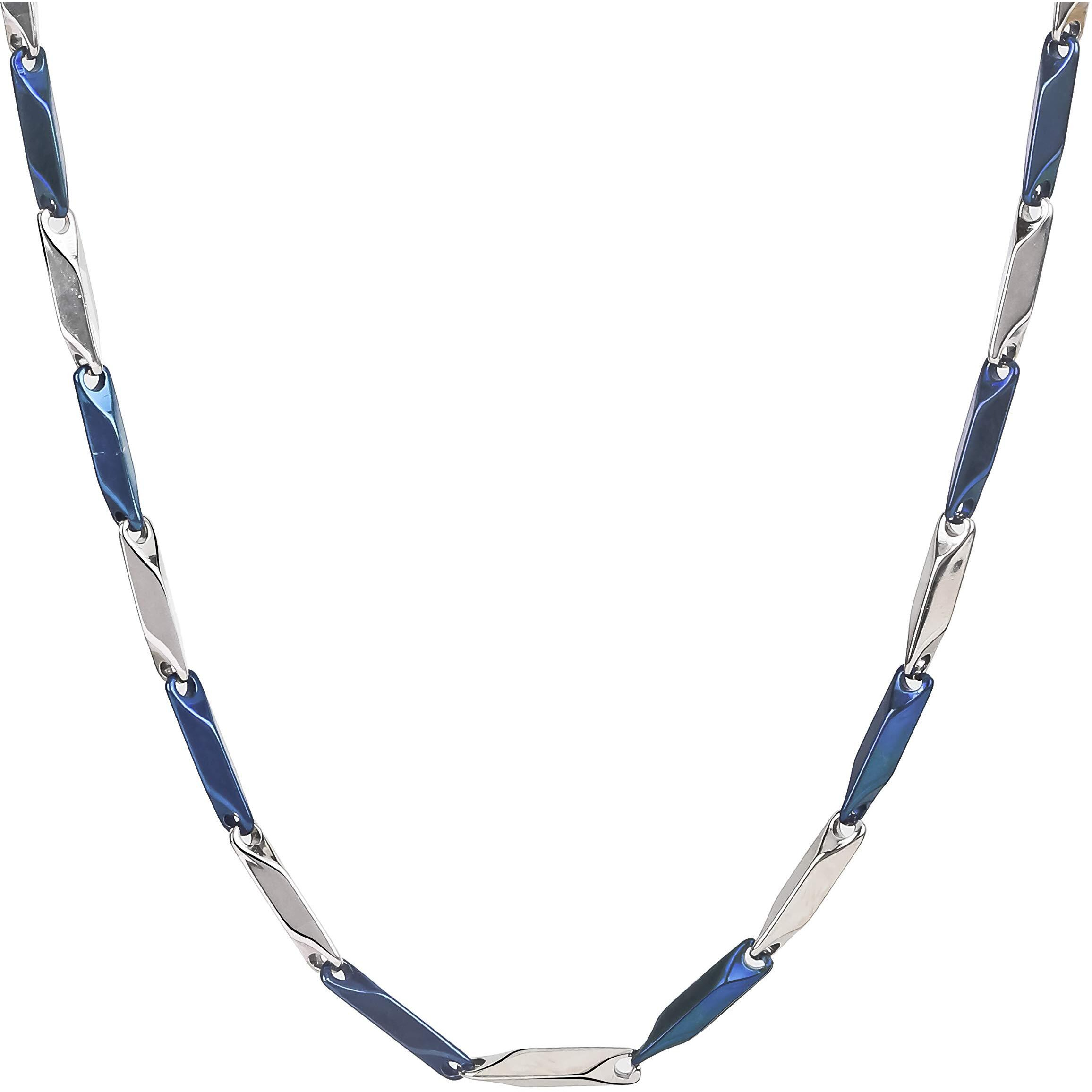 Fashion Frill Mens Double Coated Popular Stainless Steel Silver Chain For Men Boys Stylish Chains Necklaces Silver (Contemporary)