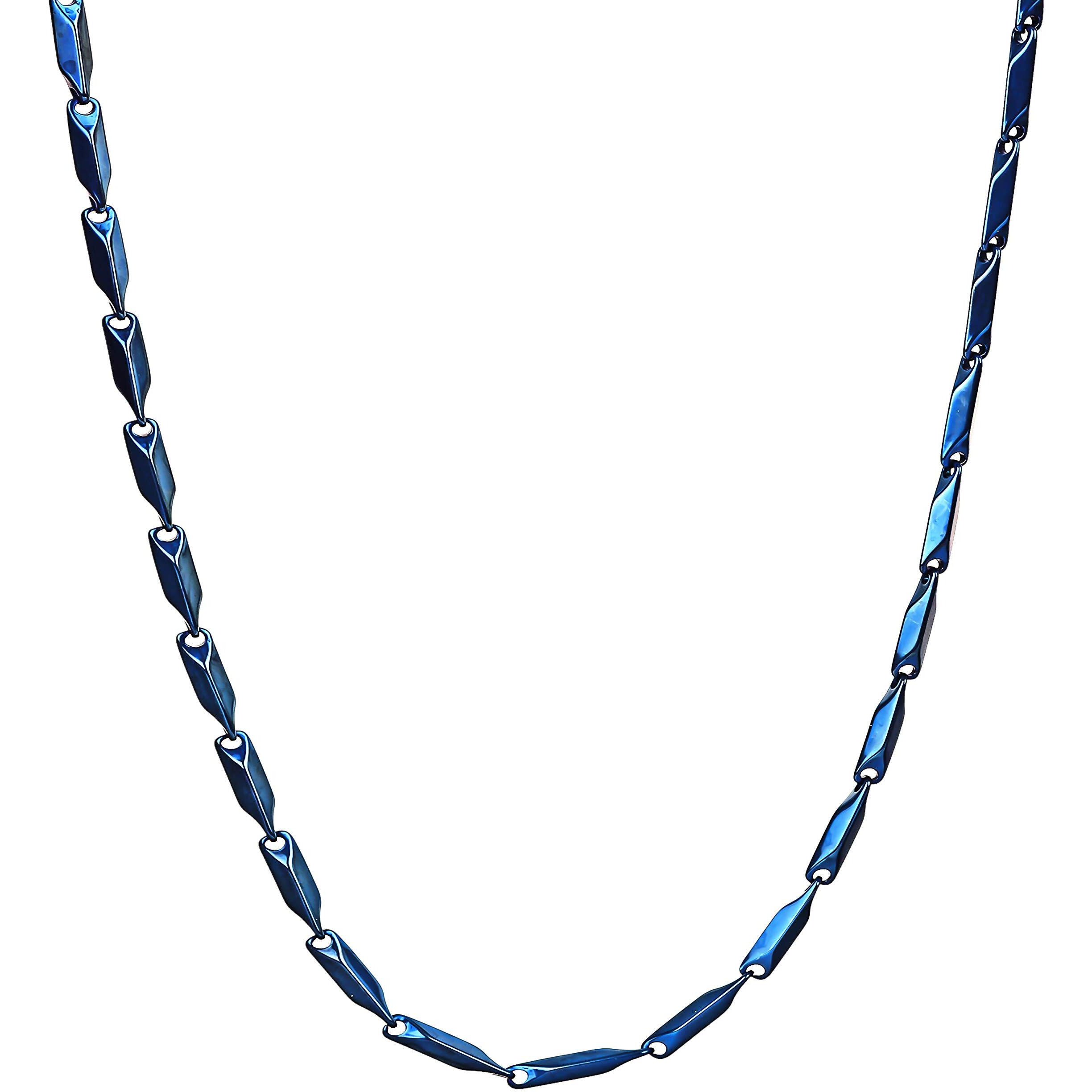 Fashion Frill Mens Double Coated Popular Stainless Steel Silver Chain For Men Boys Stylish Chains Necklaces Silver (Southwestern)