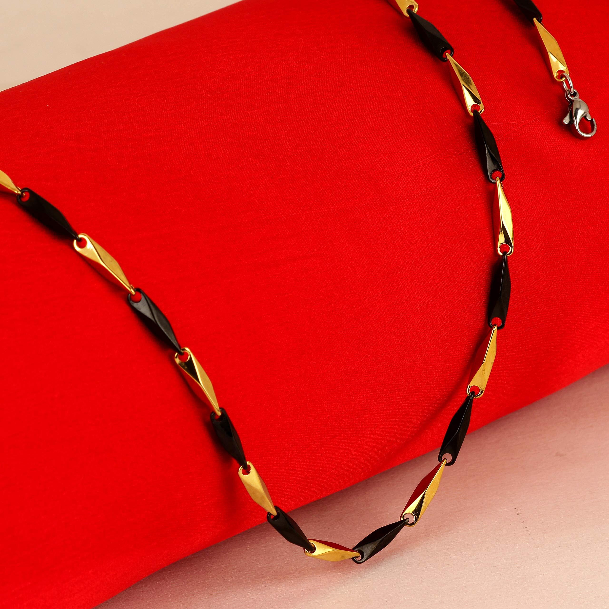 Fashion Frill Mens Double Coated Popular Stainless Steel Silver Chain For Men Boys Stylish Chains Necklaces Silver (Asian)