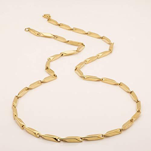 Fashion Frill Mens Double Coated Popular Stainless Steel Silver Chain For Men Boys Stylish Chains Necklaces Silver (Casual)