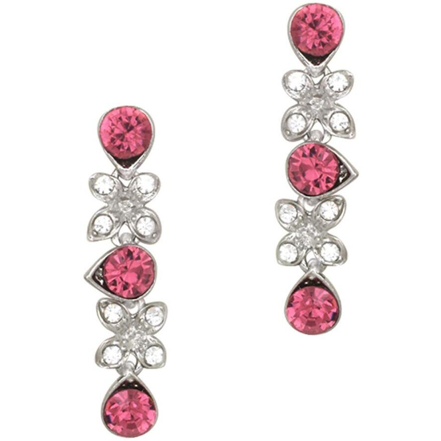 Atasi International Silver Plated Pink Princess Style Necklace Set with AD Crystals for Women - Jewellery Collection for Weddings, Parties, and Festivals (RP1778)