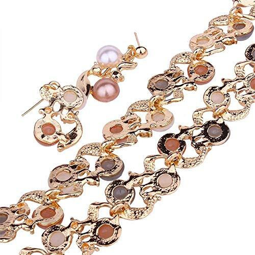 YouBella Jewellery Set for women Stylish Choker Necklace Pearl Necklace Set for women Jewellery Set with Earrings for Women (Multi-Colour)