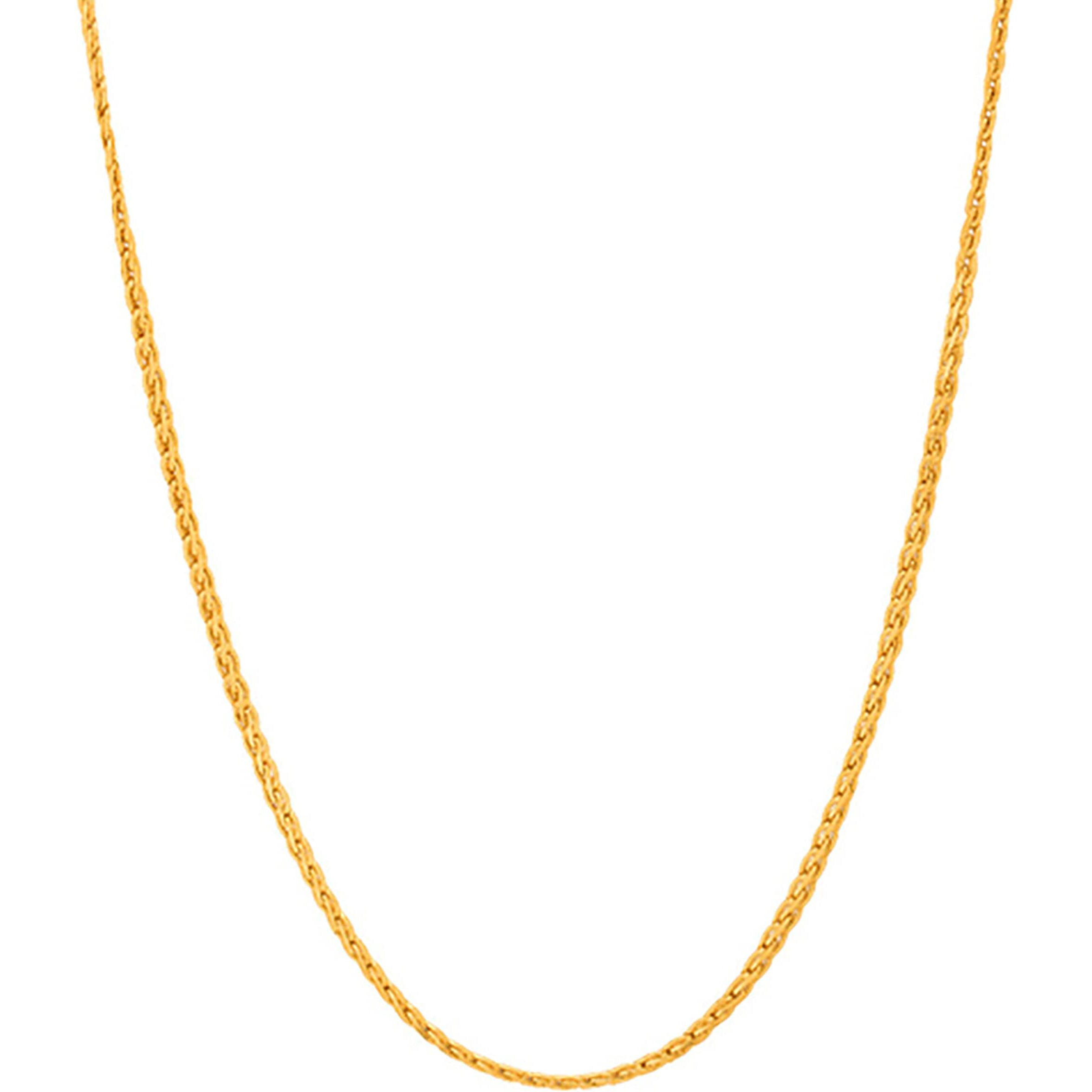 Fashion Frill Gold Plated Necklace Jewellery Neck Chain For Men Women Girls Boys Wedding Jewelry Gift (FF387)