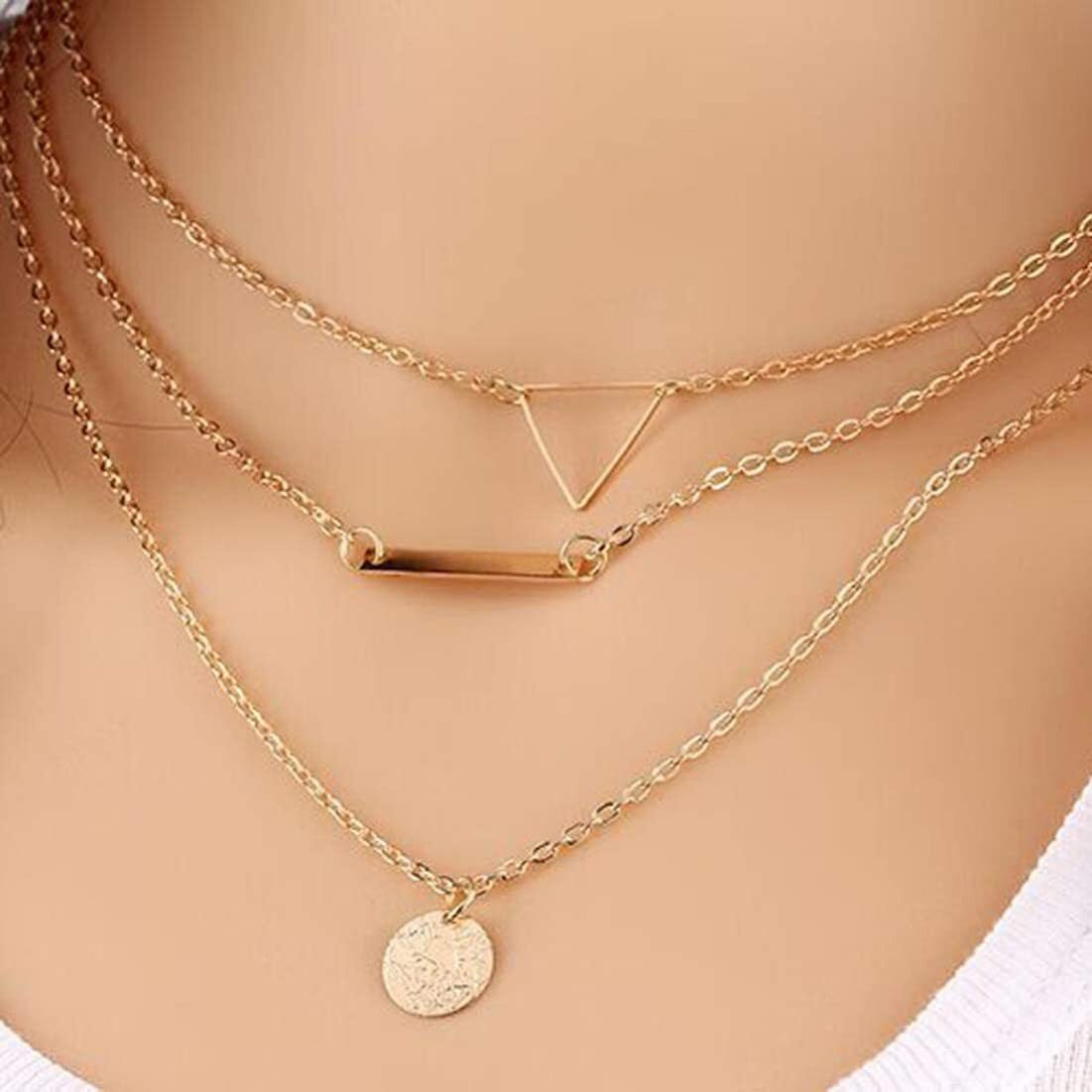 YouBella Fashion Jewellery Gold Plated Necklace and Earrings Combo Jewellery Set for Girls and Women (Gold) (Style 3)