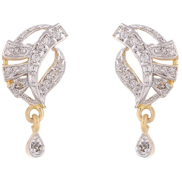 ZENEME Mangalsutra Gold Plated American Diamond Studded Tanmaniya Nallapusalu With Earrings Jewellery For Women (Style 10)