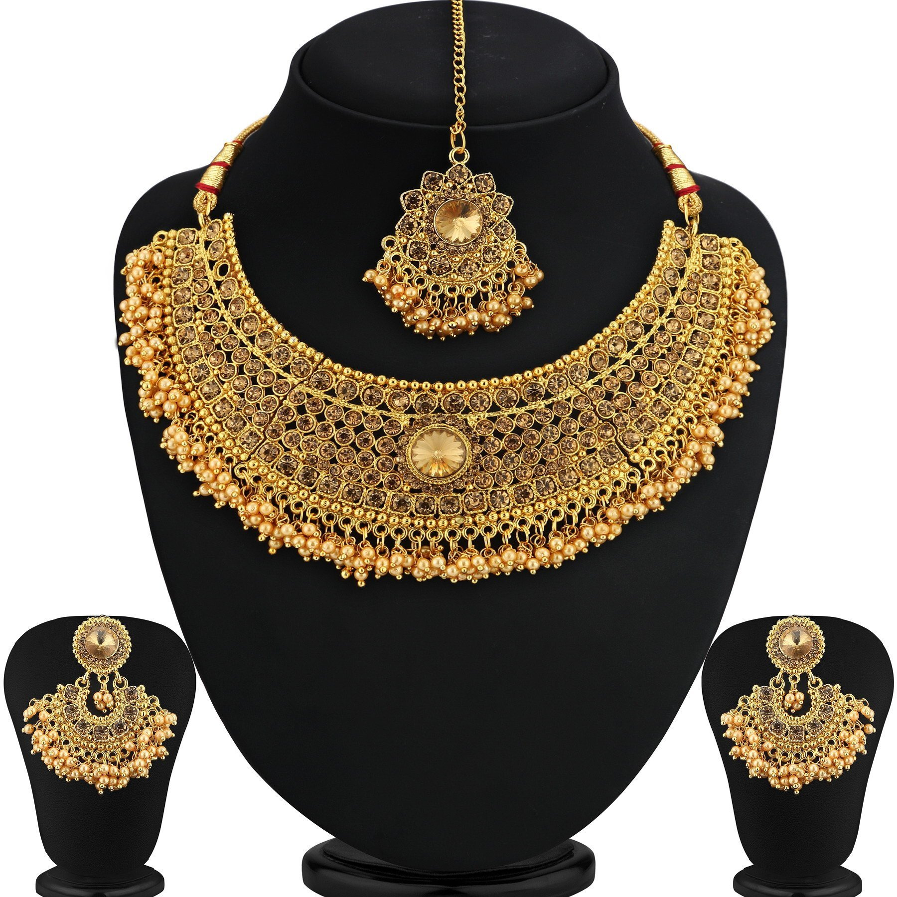 Sukkhi Jewellery Sets for Women (Golden) (N72392ADHT112017)