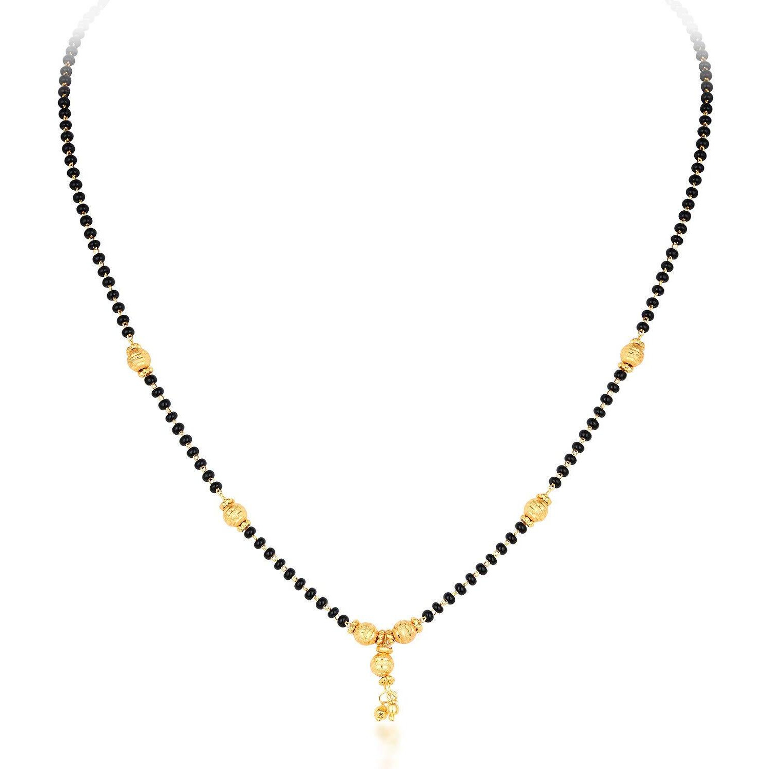 Sukkhi Sparkling Gold Plated Wedding Jewellery Cz Solitaire Mangalsutra Combo For Women (CB72788GLDPD032018_D1)