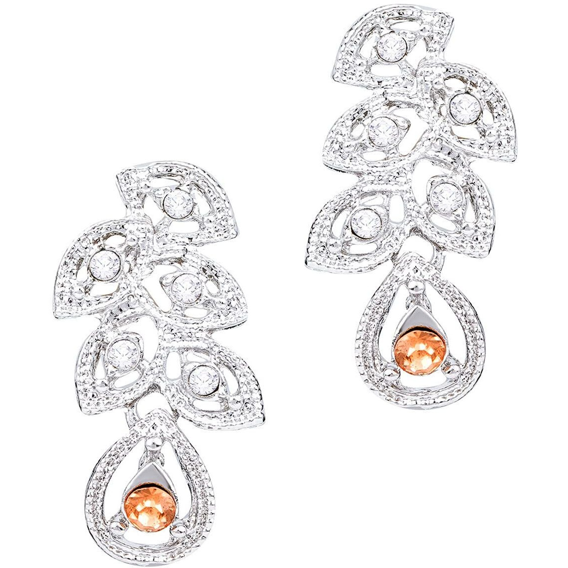 Atasi International Silver Plated Womens Necklace Set | Jewellery Set With Earrings | RML5747