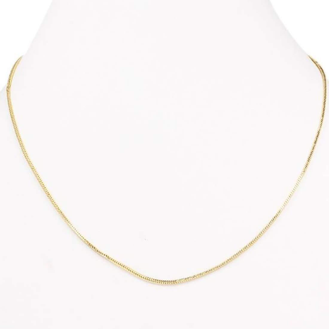 Fashion Frill Gold Plated Long Necklace Fancy Jewellery Collection For Men/Women Elegant Neck Chain Double Coated
