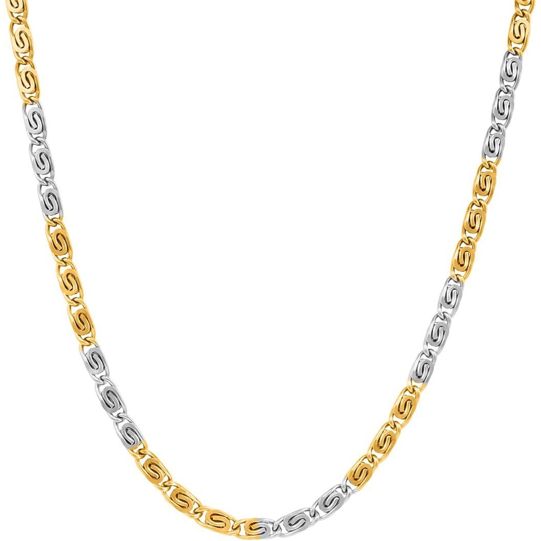 Nakabh Handmade Stainless Steel Chain Necklace for Men Boys (Design 03)
