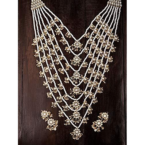 Zaveri Pearls Kundan & Pearls Jewellery Set for Women (Golden)(ZPFK8520)
