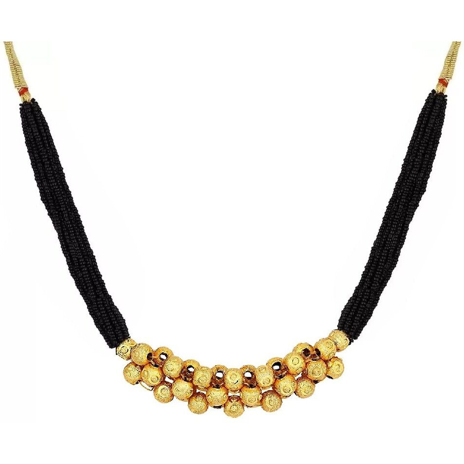 VAMA Fashions Maharashtrian tanmani Wedding Marathi Tushi Mangal sutra Tanmaniya Mani Mala Thushi Mangalsutra Necklace Set for Women