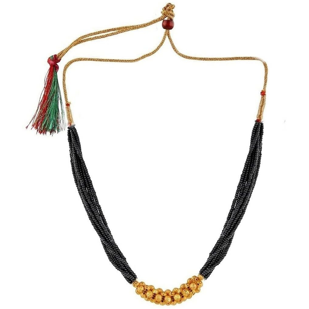 VAMA Fashions Maharashtrian tanmani Wedding Marathi Tushi Mangal sutra Tanmaniya Mani Mala Thushi Mangalsutra Necklace Set for Women