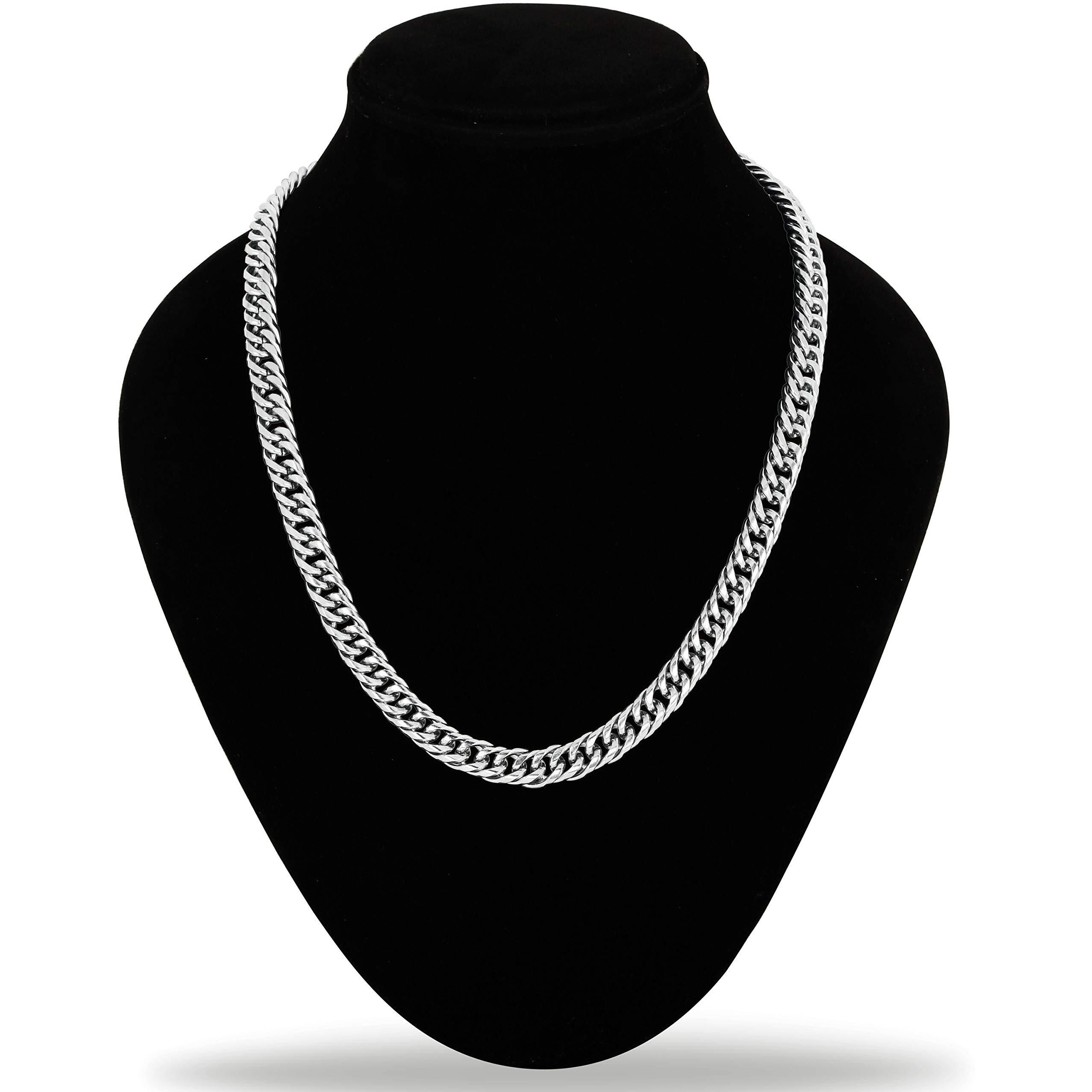Fashion Frill Stainless Steel Chain Necklace For Men Boys Jewelry Elegant Gift