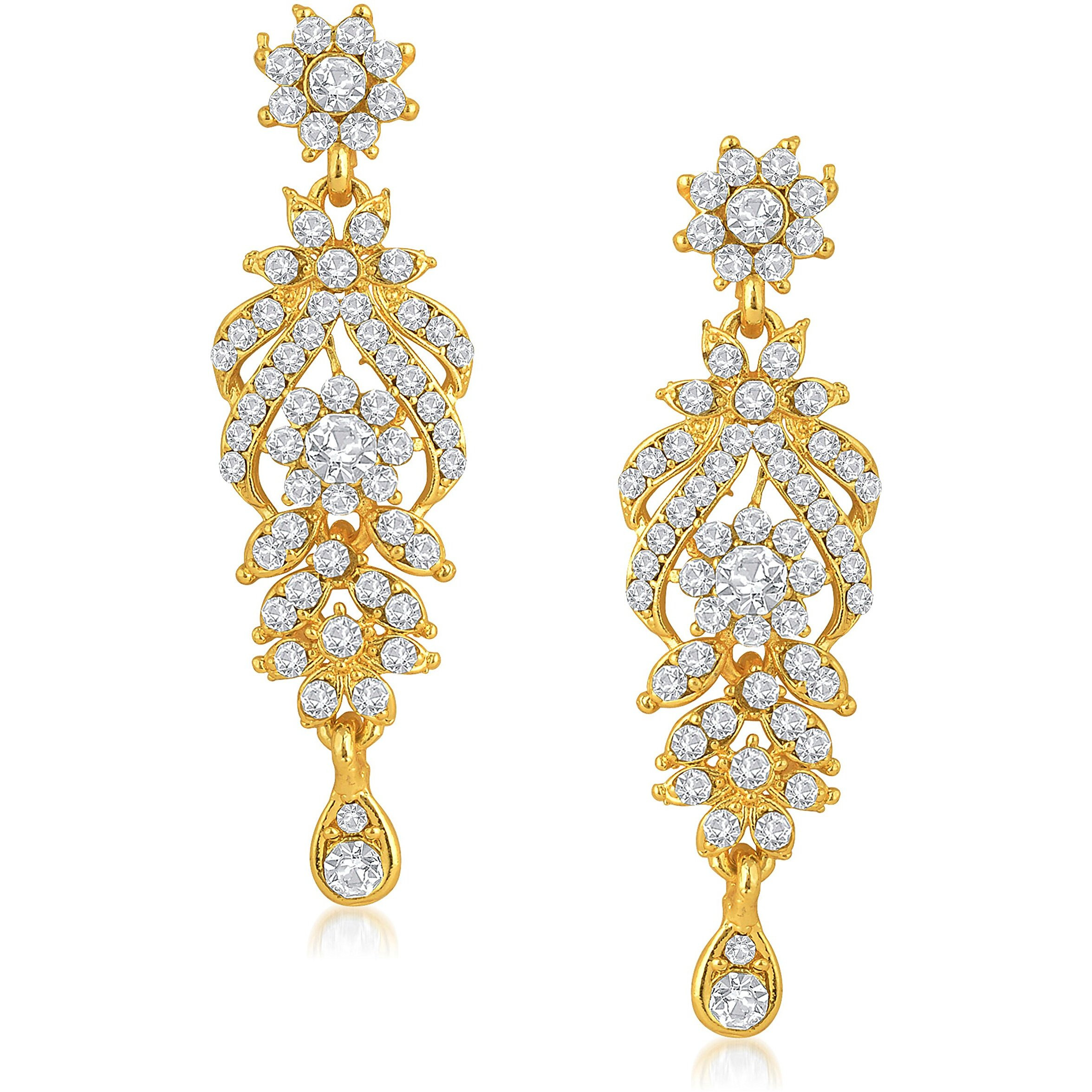 Sukkhi Trendy Gold Plated Australian Diamond Stone Studded Necklace Set for Women