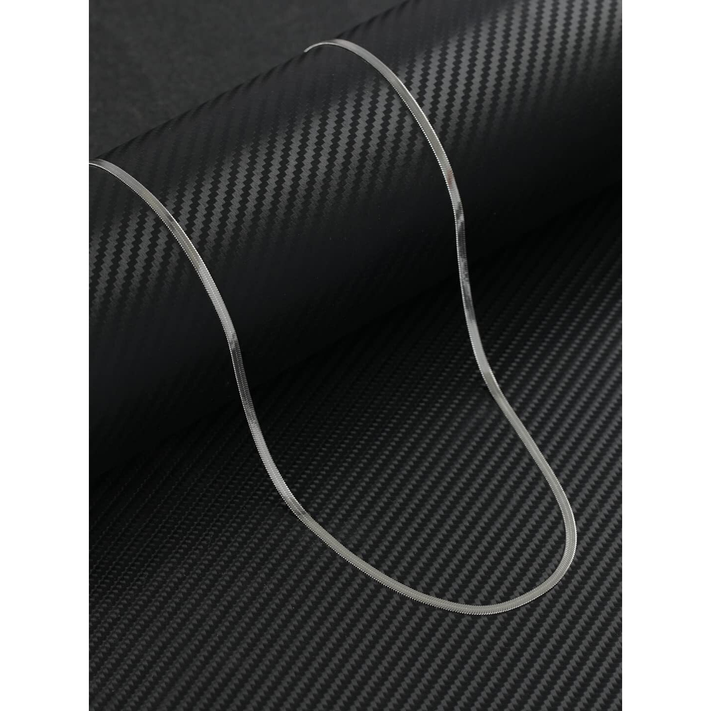 BOLD BY PRIYAASI Fashion Chain for Men in Herringbone Style | Alloy Metal | Lobster Claw Closure | Trendy Boy Chains - College, Party, Vacation | Silver-Plated Snake Chain