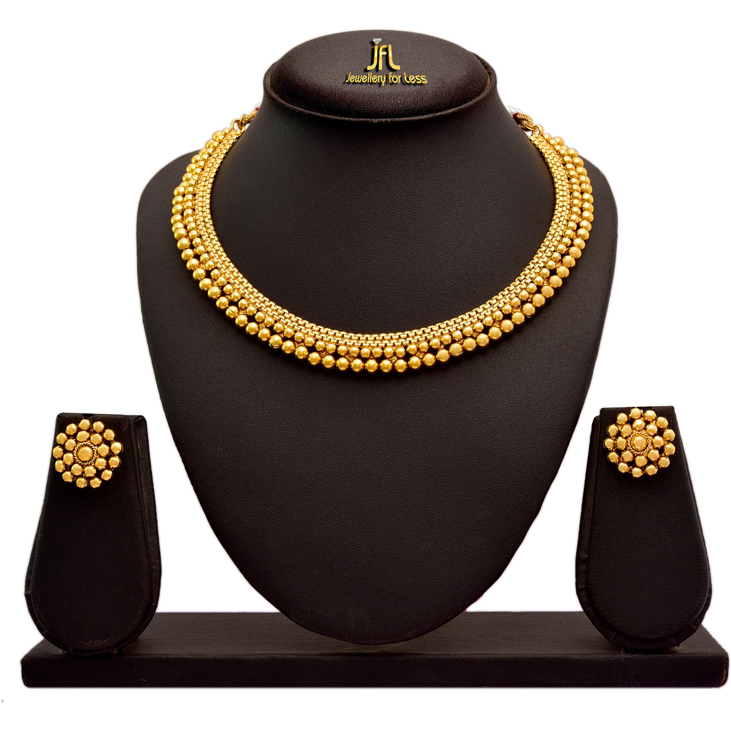 JFL - Jewellery for Less Gold-Plated Necklace for Women,Valentine