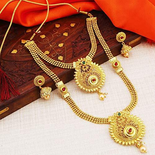 Sukkhi Cluster Gold Plated Trendy Necklace Set For Women