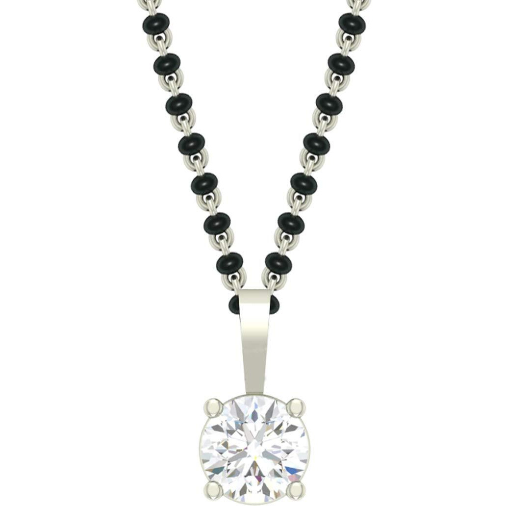 Clara Sterling-silver and Cubic Zirconia Earrings Necklace Set for Women & Girls (White)
