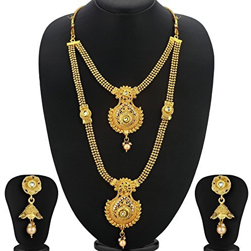Sukkhi Traditional Gold Plated Peacock Design Necklace Set For Women