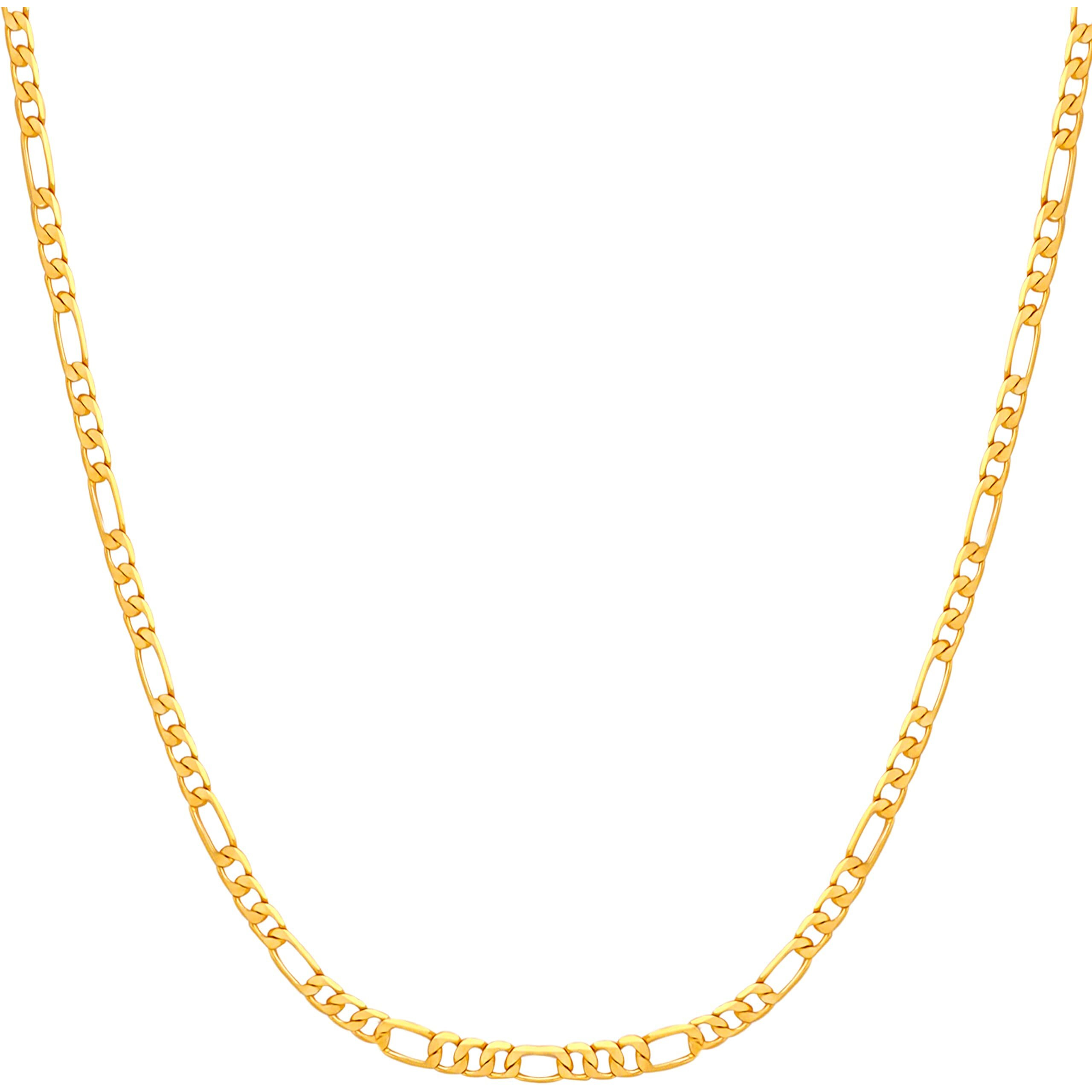 Fashion Frill Limited Edition Sachin Design Gold Plated Thin Necklace Chain For Men & Boys Golden 28 Inches