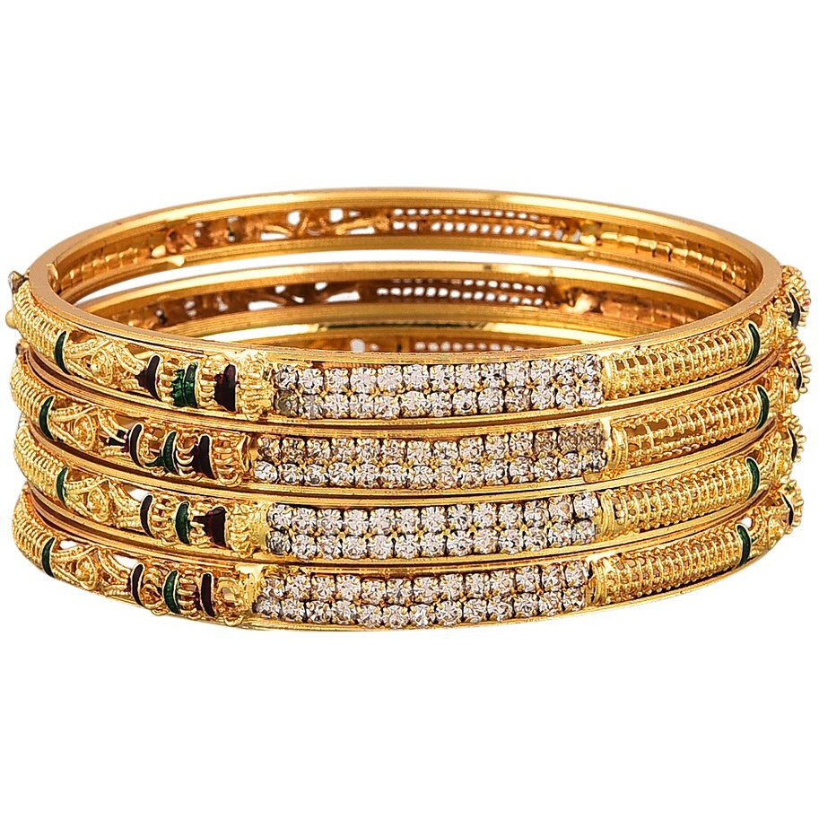 ZENEME Pearl Temple coin Traditional Necklace set & Traditional Bangle Set for women Jewellery set with Earrings for Women