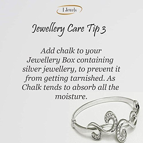 I Jewels Silver Plated Designer Pendant Set with Earrings for Women (Style 6)
