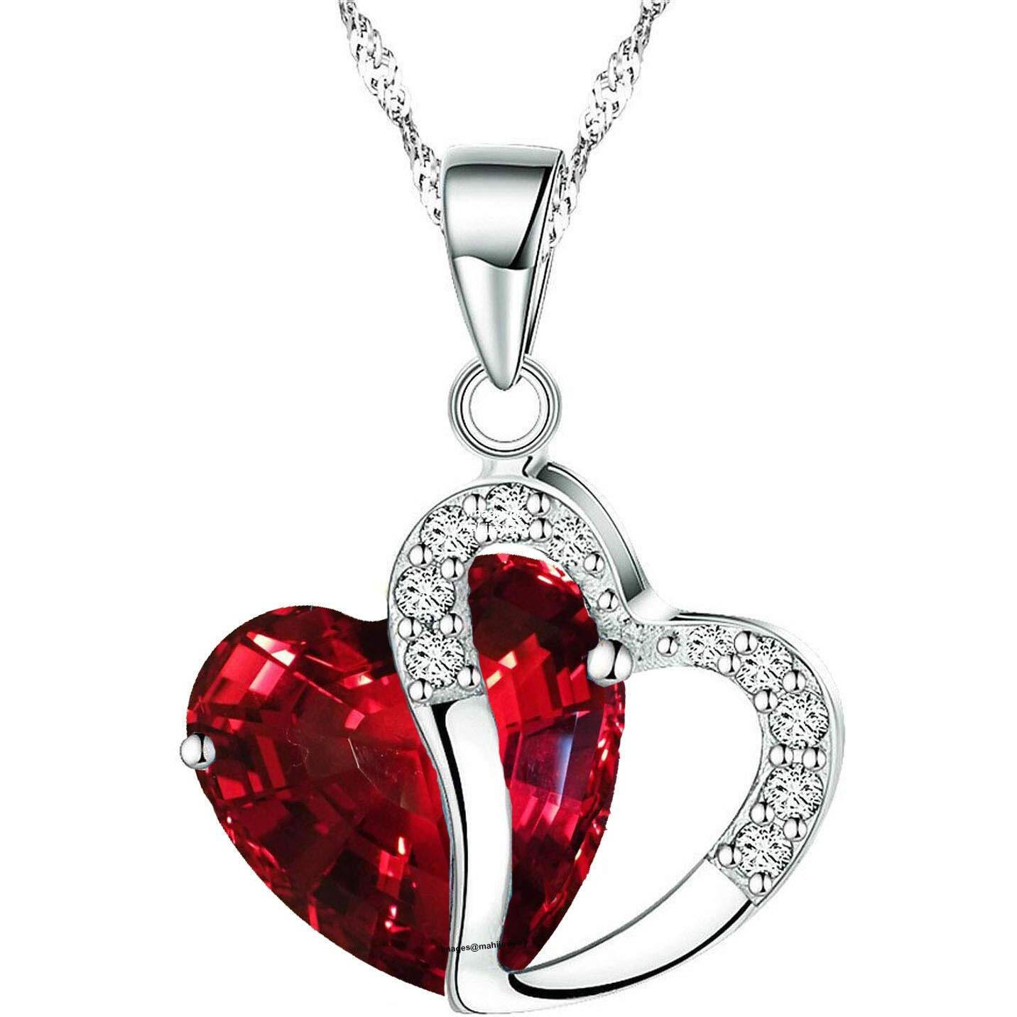 I Jewels Silver Plated Designer Pendant Set with Earrings for Women (Style 4)