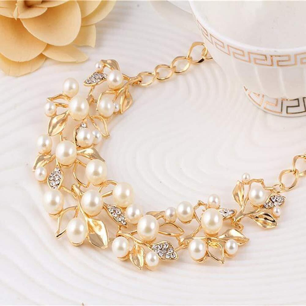 Jewels Galaxy Jewellery For Women Gold Plated Necklace Set (CT-NCK-44094)