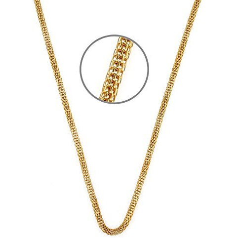 Charms Combo of Four Gold Plated Chains for Boys & Men