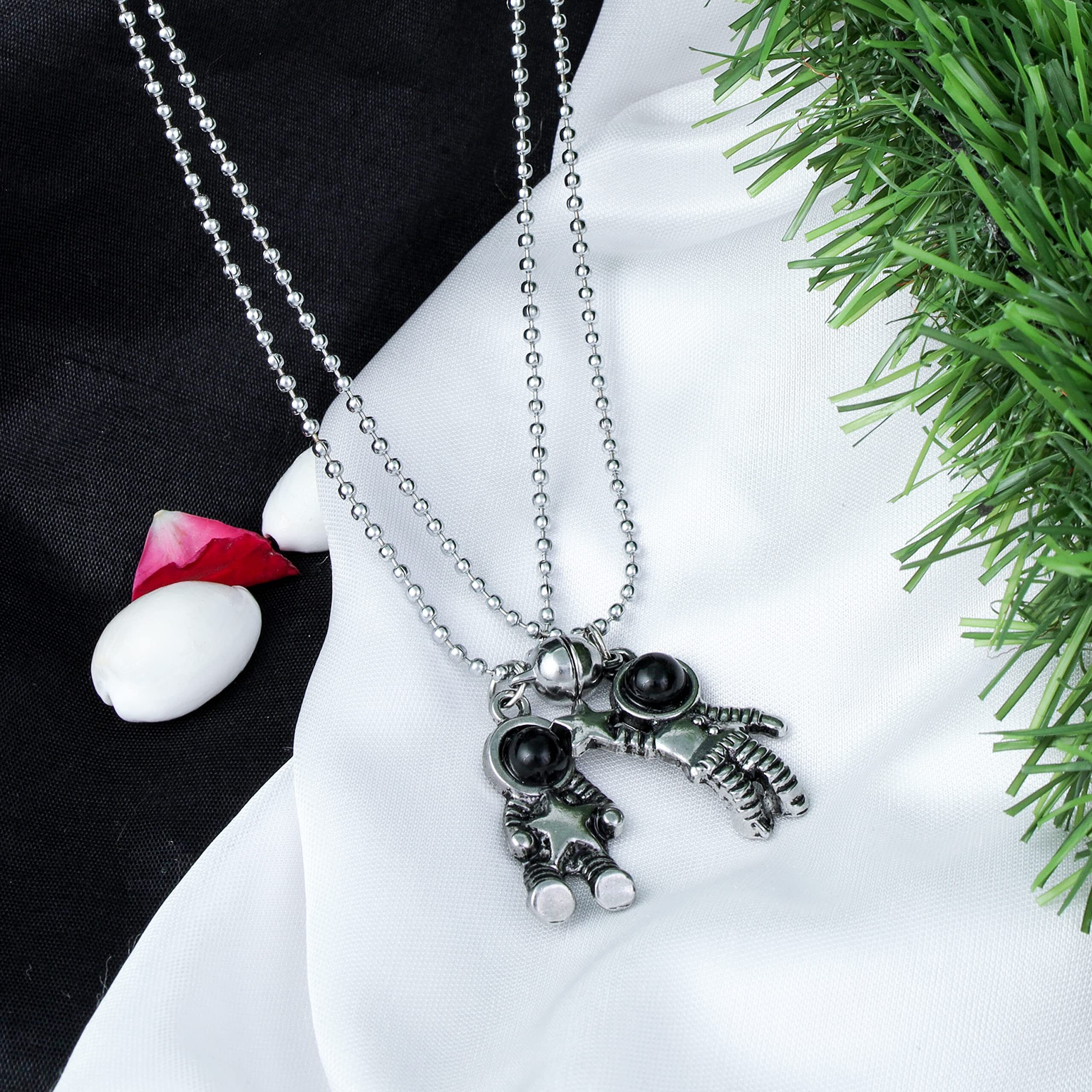 Fashion Frill Airspace Silver Plated Neck Chain Stainless Steel Chain Pendant For Women Men Boys