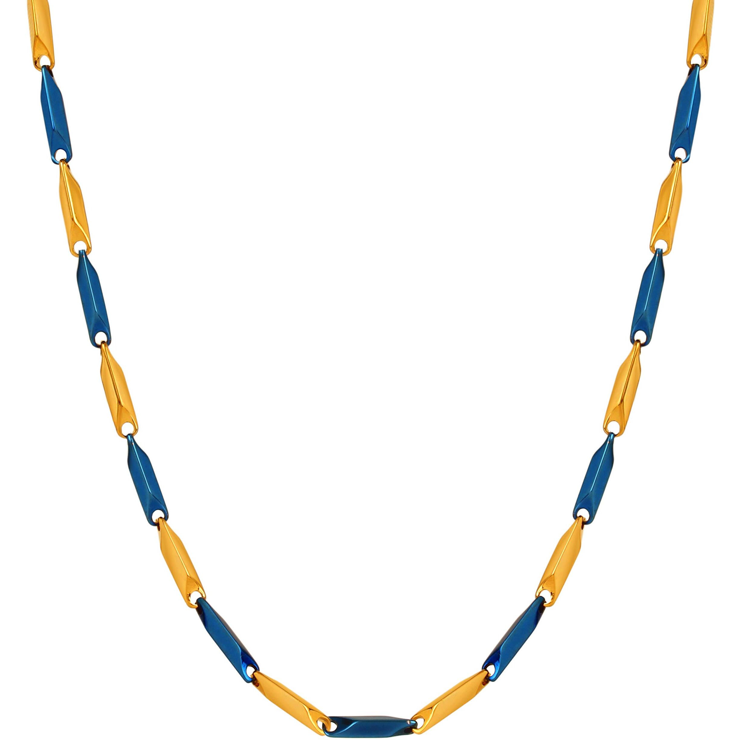 Fashion Frill Chain Necklace For Men Women Boys Elegant Stainless Steel Jewelry Elegant Gift