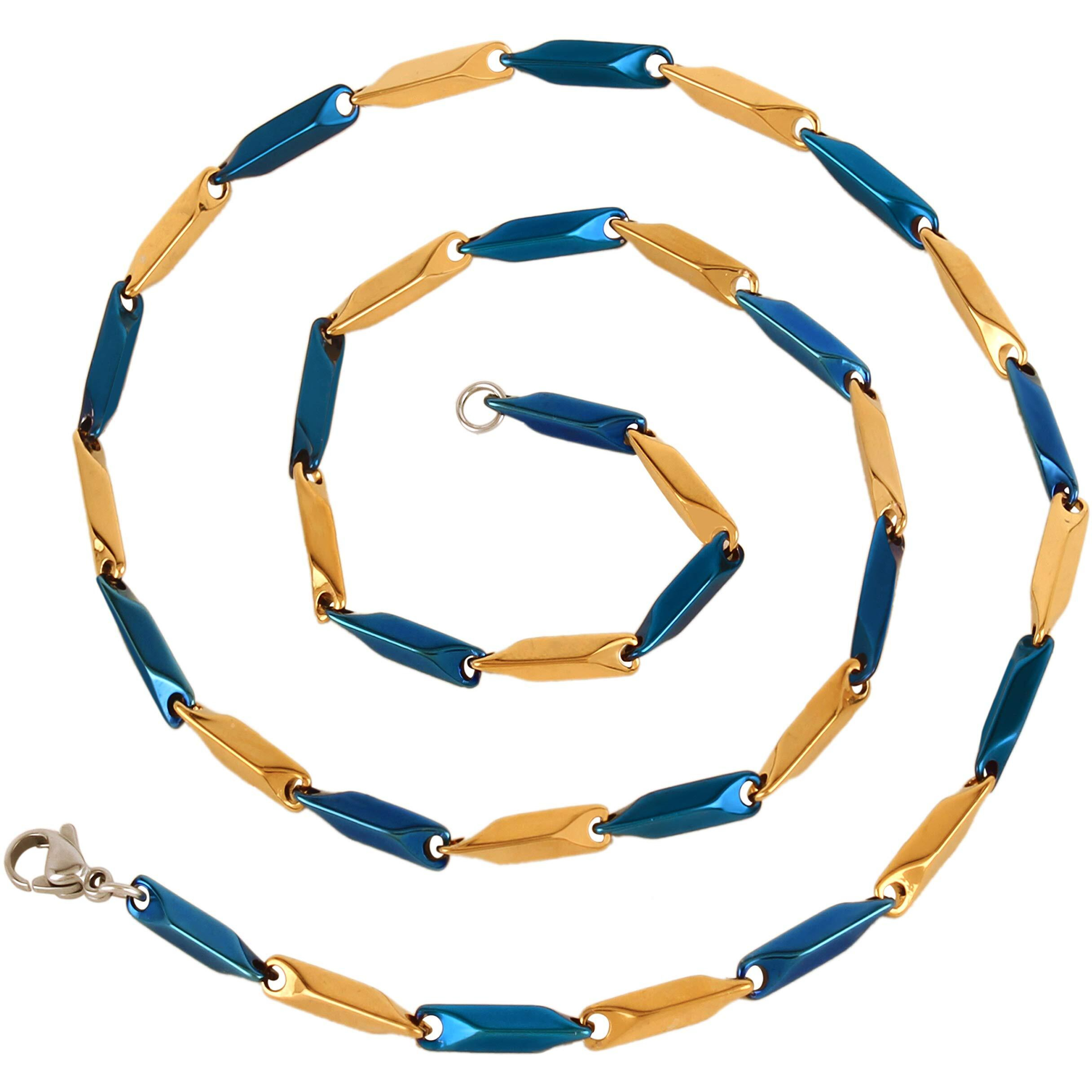 Fashion Frill Chain Necklace For Men Women Boys Elegant Stainless Steel Jewelry Elegant Gift