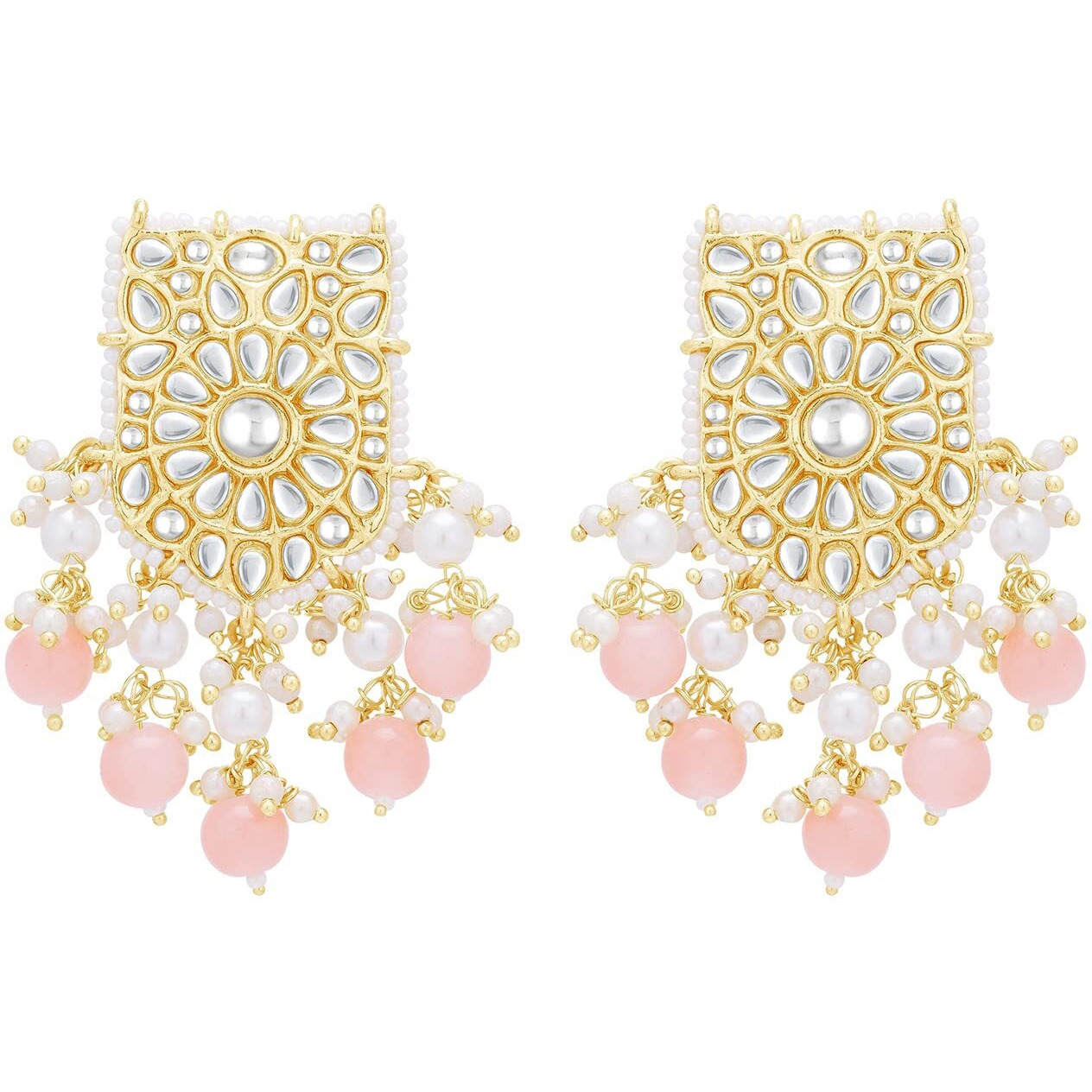 Sukkhi awesome Gold Plated Kundan & Pearl Collar Necklace Set For Women (NS101146)