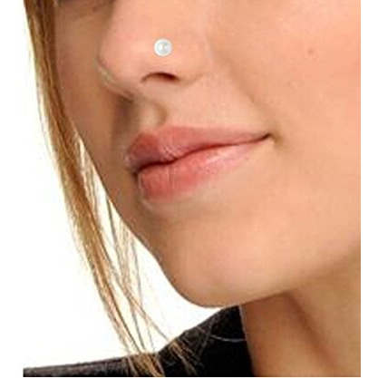 Peenzone 92.5-925 Sterling Silver Round-Shape Pearl Moti Cup-Setting Nose Pin Stud for Women Girls