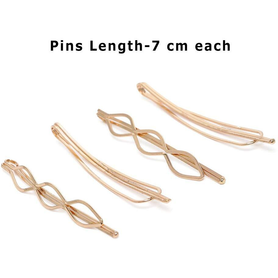 ZAVERI PEARLS Hair Jewellery for Women (Rose Gold) (ZPFK9878)