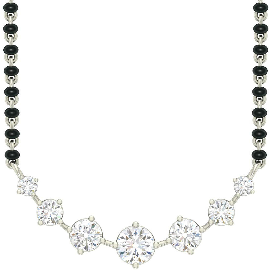 Clara Sterling-silver and Cubic Zirconia Earrings Necklace Set for Girls & Women (White)
