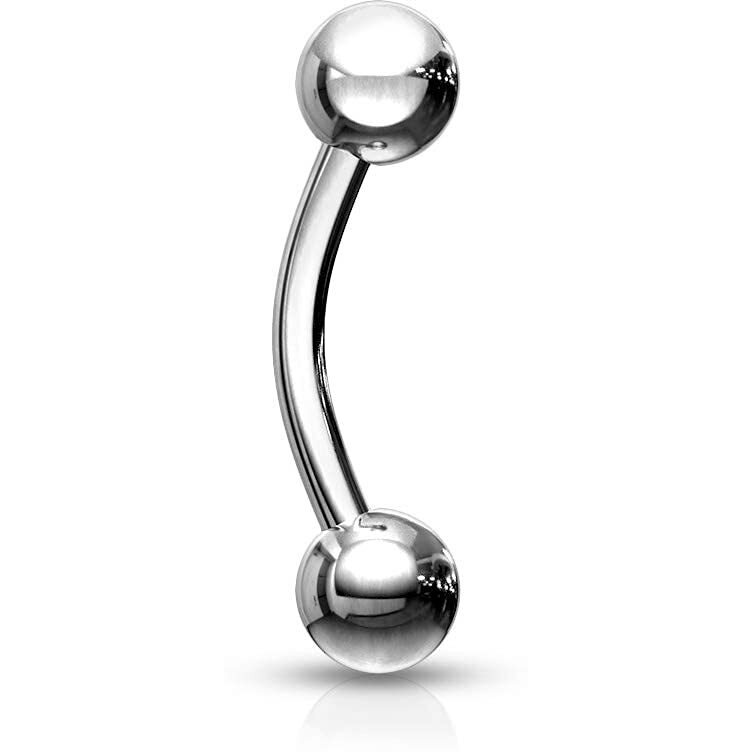 Via Mazzini 316L Surgical Stainless Steel Belly Button Navel Ring for Women and Girls (BB0020) 2Pcs