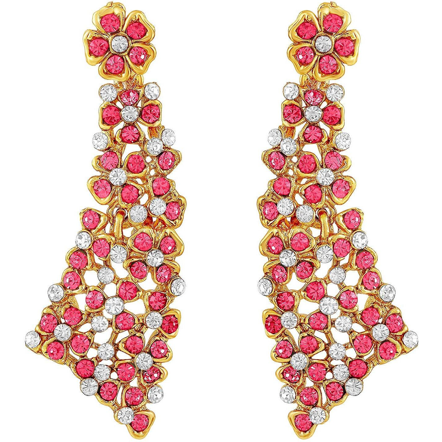 I Jewels Traditional Gold Plated Kundan Pearl Wedding Choker Necklace Set Earrings & Maang Tikka for Women (M4126Q)