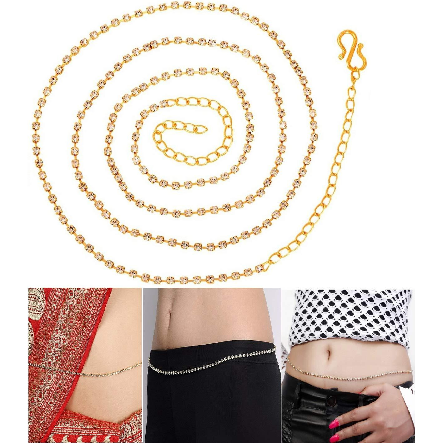 VAMA FASHIONS Belly Waist hip body chain Kamarband vaddanam Ottiyanam karddhani for Girls